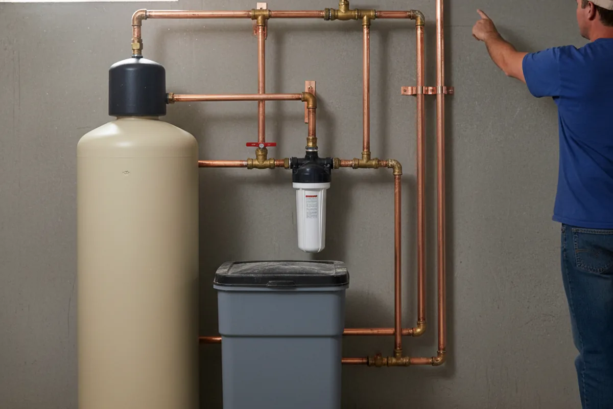Whole-house water treatment system installed in New Lenox